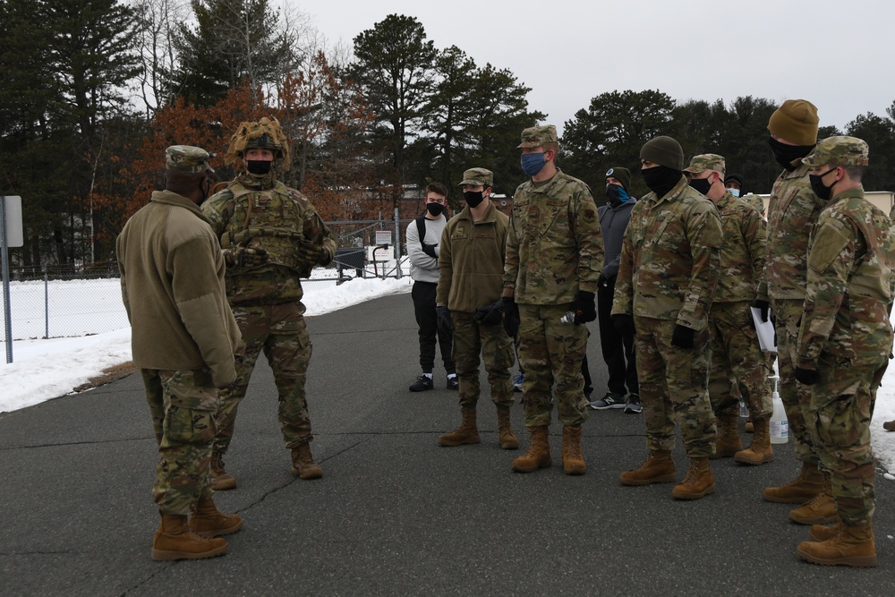 Command Chief Master Sergeant of the Air National Guard visits 104th Fighter Wing