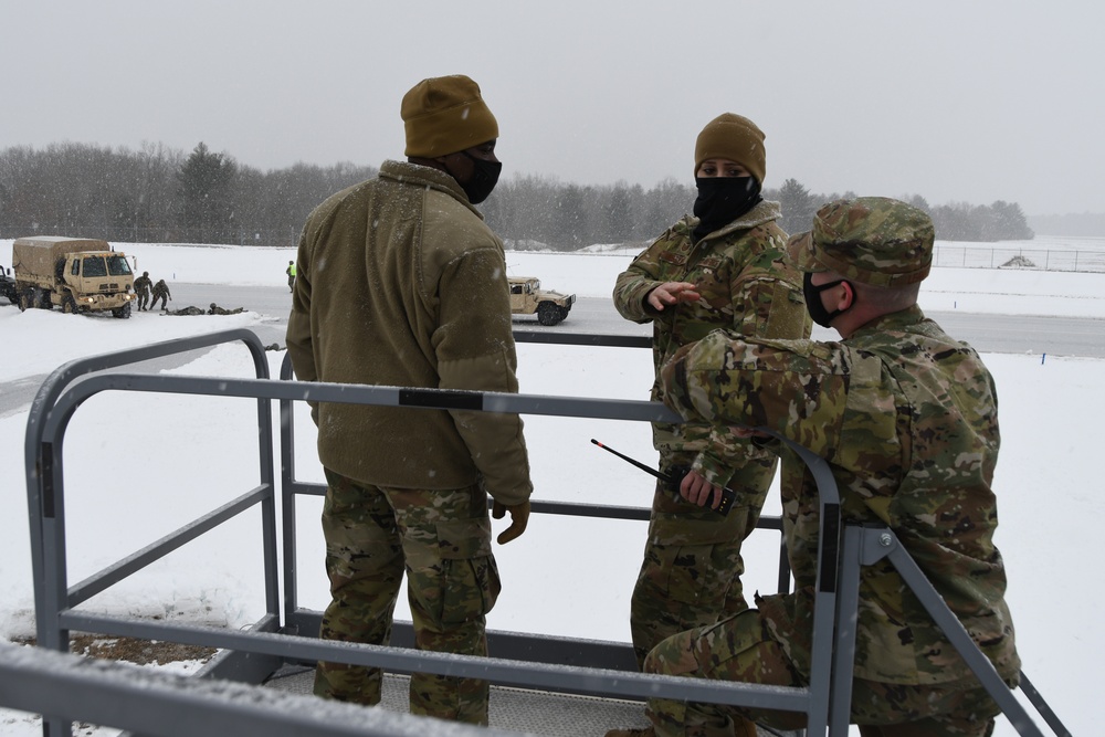 Command Chief Master Sergeant of the Air National Guard visits 104th Fighter Wing