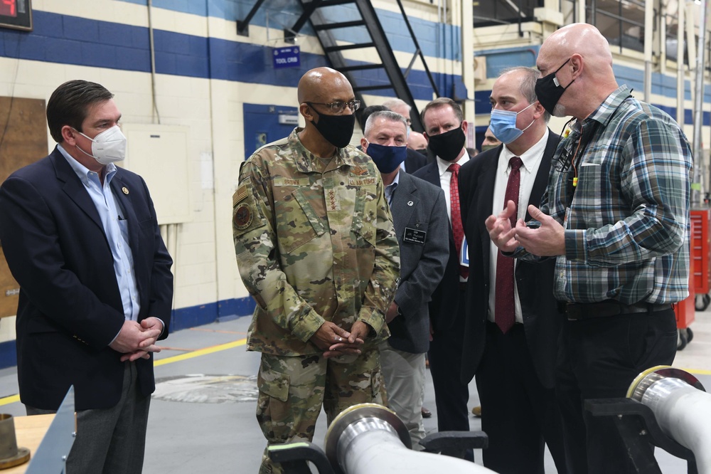 Air Force Chief of Staff Visits Robins AFB