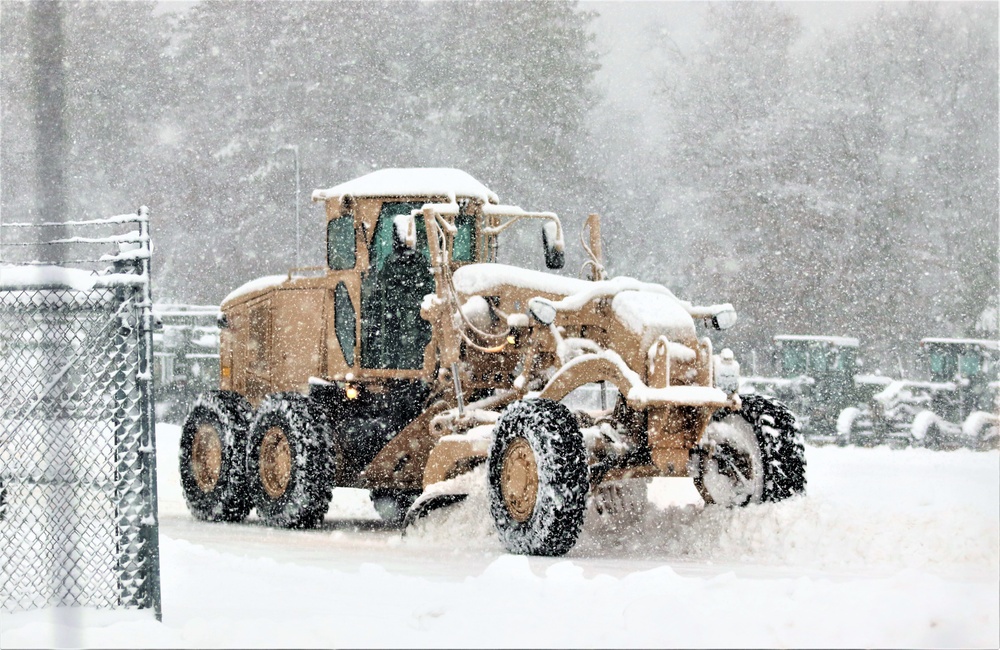 Regional Training Site-Maintenance staff, students conduct ops in snow at Fort McCoy