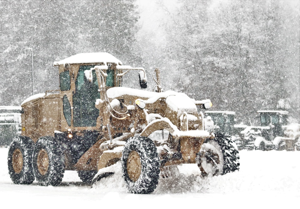 Regional Training Site-Maintenance staff, students conduct ops in snow at Fort McCoy
