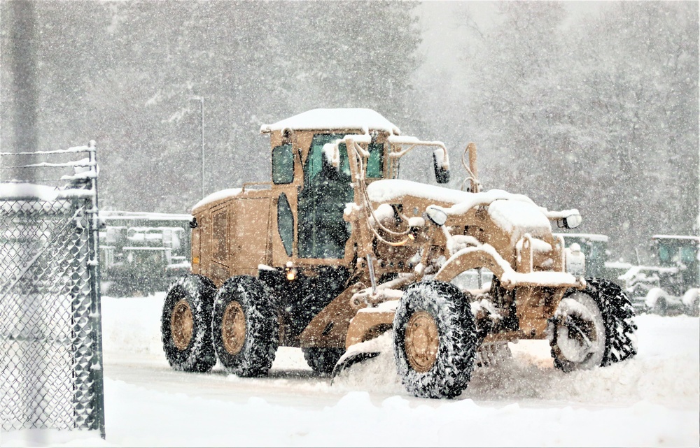 Regional Training Site-Maintenance staff, students conduct ops in snow at Fort McCoy