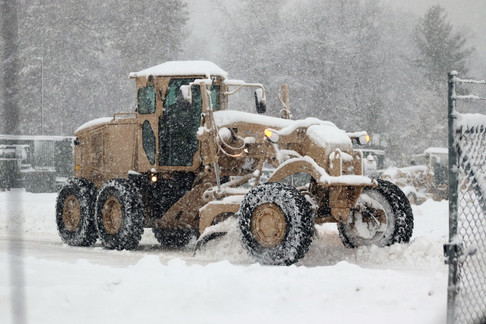 Regional Training Site-Maintenance staff, students conduct ops in snow at Fort McCoy