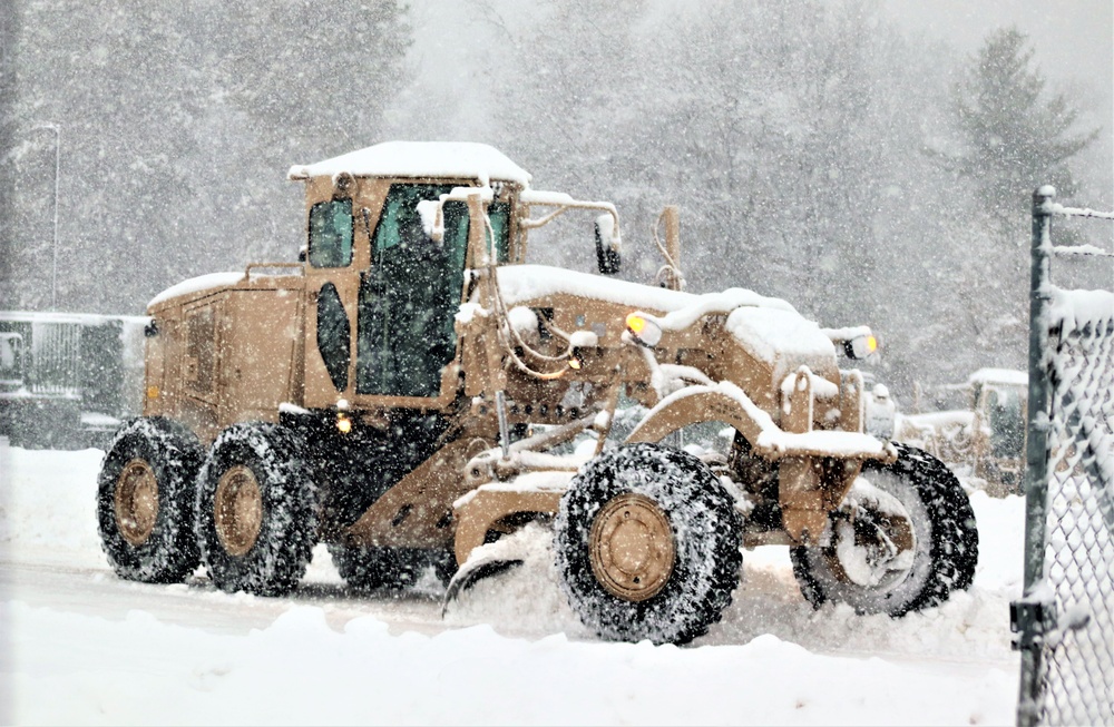 Regional Training Site-Maintenance staff, students conduct ops in snow at Fort McCoy