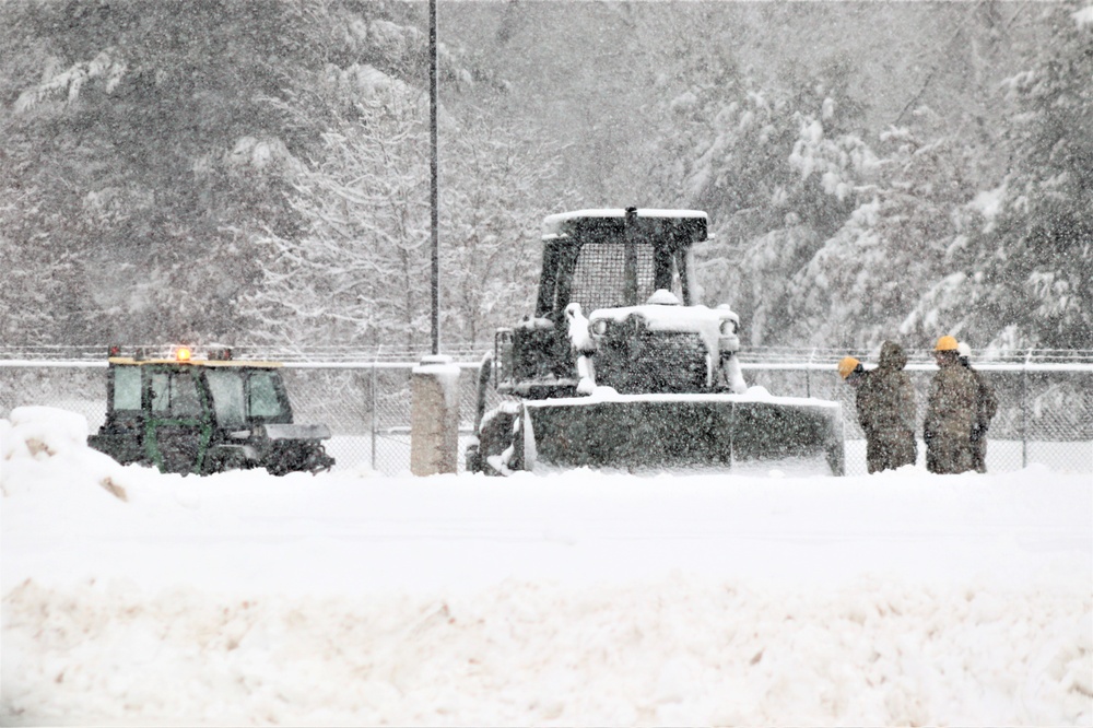 Regional Training Site-Maintenance staff, students conduct ops in snow at Fort McCoy