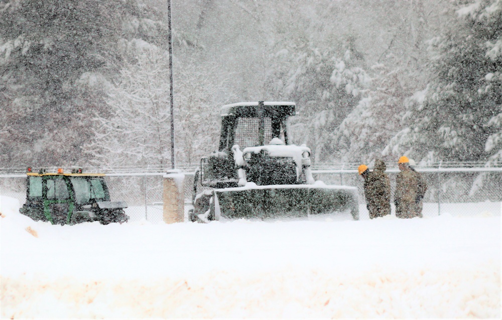 Regional Training Site-Maintenance staff, students conduct ops in snow at Fort McCoy