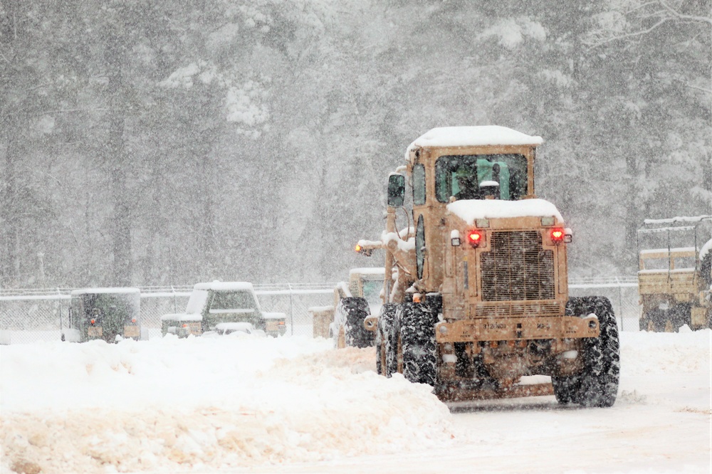 Regional Training Site-Maintenance staff, students conduct ops in snow at Fort McCoy