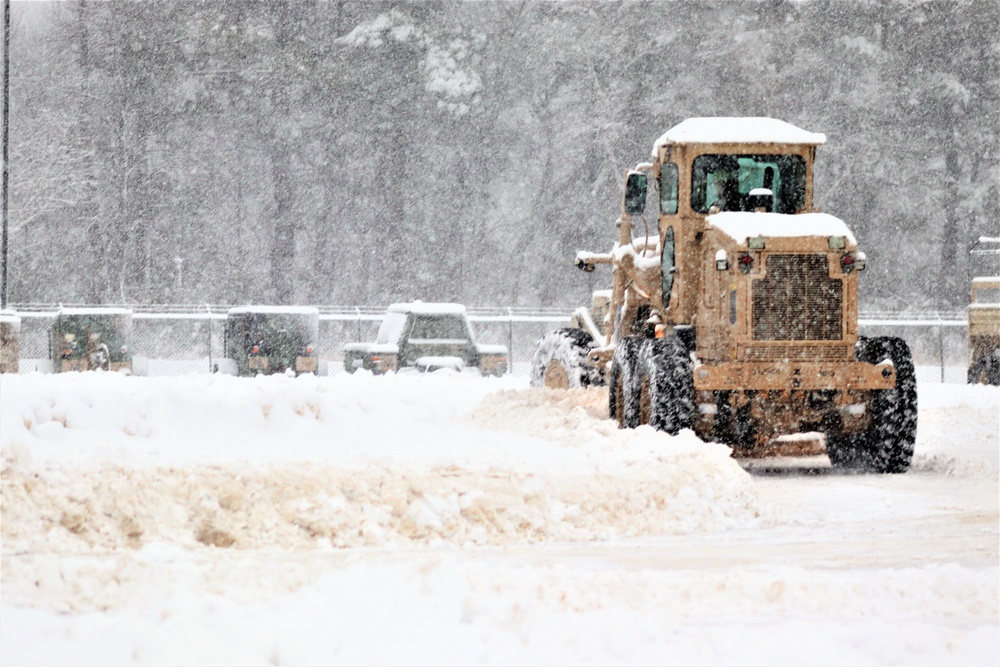 Regional Training Site-Maintenance staff, students conduct ops in snow at Fort McCoy
