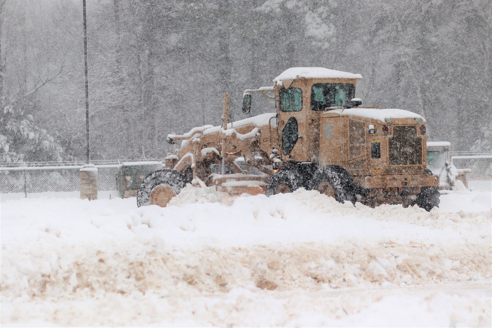 Regional Training Site-Maintenance staff, students conduct ops in snow at Fort McCoy