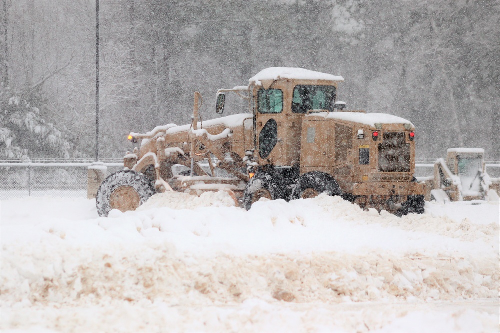 Regional Training Site-Maintenance staff, students conduct ops in snow at Fort McCoy
