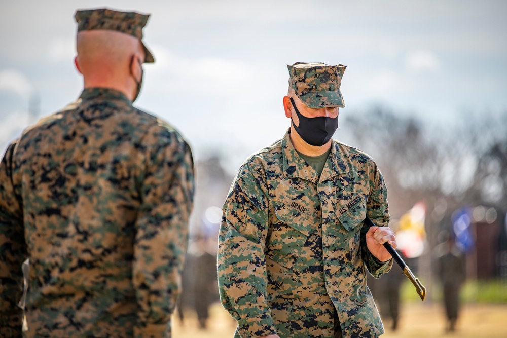 MARFORRES sergeant major relief and appointment, retirement ceremony