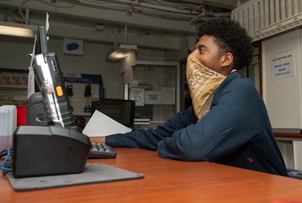 Sailor Works At Ship Store