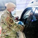 Texas Military Members work vaccination site in Washington County