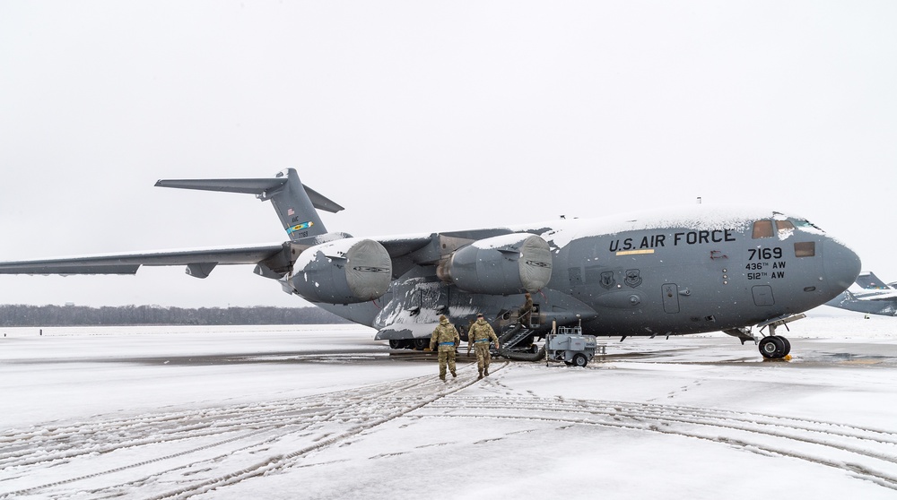 Team Dover works through snow storm