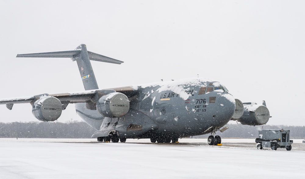 Team Dover works through snow storm