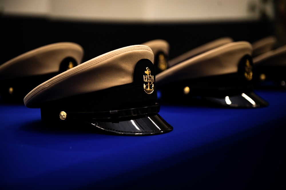 USS Carl Vinson (CVN 70) Conducts a Pinning Ceremony for New Chief Petty Officers