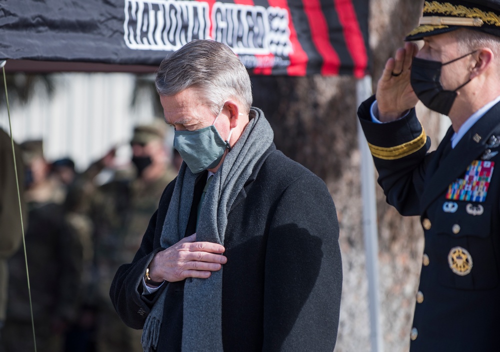 Idaho National Guard pays its respects to the three fallen pilots in the Feb. 2 Black Hawk crash