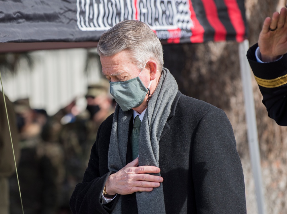 Idaho National Guard pays its respects to the three fallen pilots in the Feb. 2 Black Hawk crash