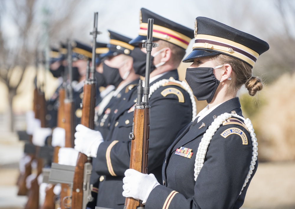 Idaho National Guard pays its respects to the three fallen pilots in the Feb. 2 Black Hawk crash