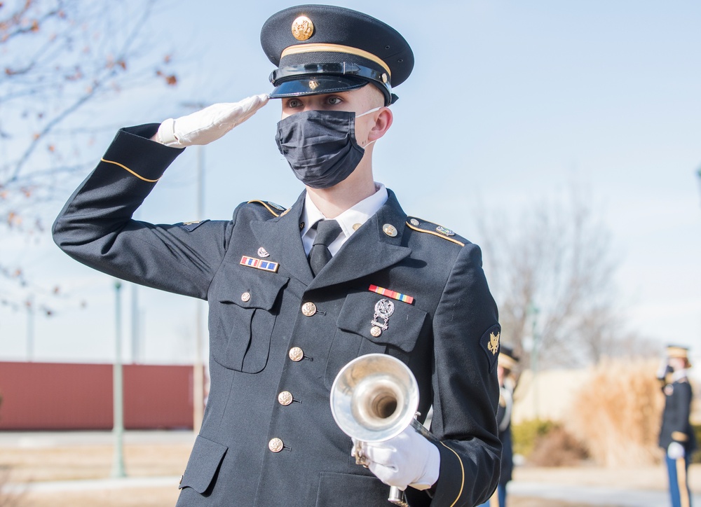 Idaho National Guard pays its respects to the three fallen pilots in the Feb. 2 Black Hawk crash