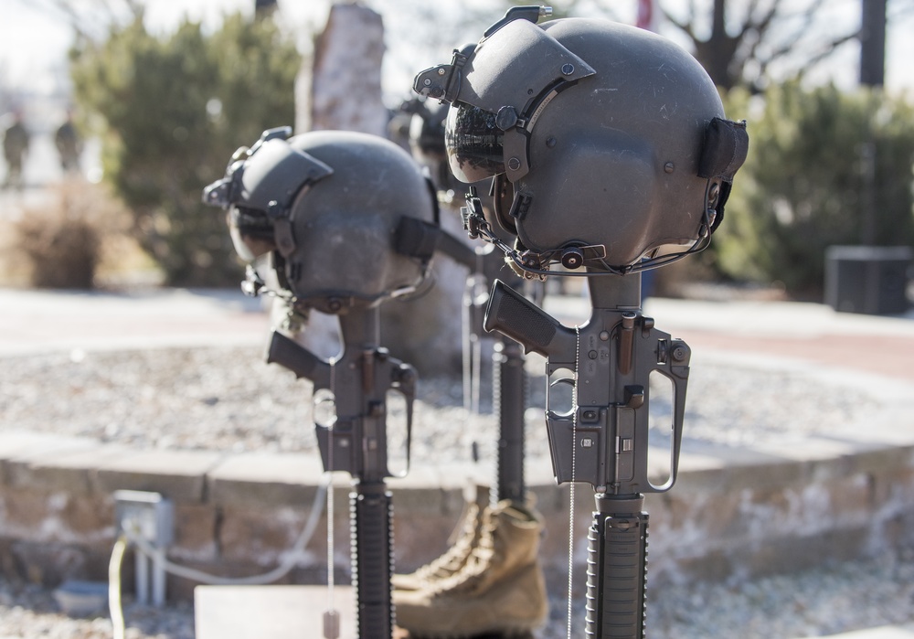 Idaho National Guard pays its respects to the three fallen pilots in the Feb. 2 Black Hawk crash