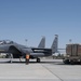 Strike Eagles conduct combat turns at Al Dhafra Air Base