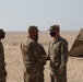 Task Force Spartan Public Affairs Soldiers receive coin, Iron Union 14