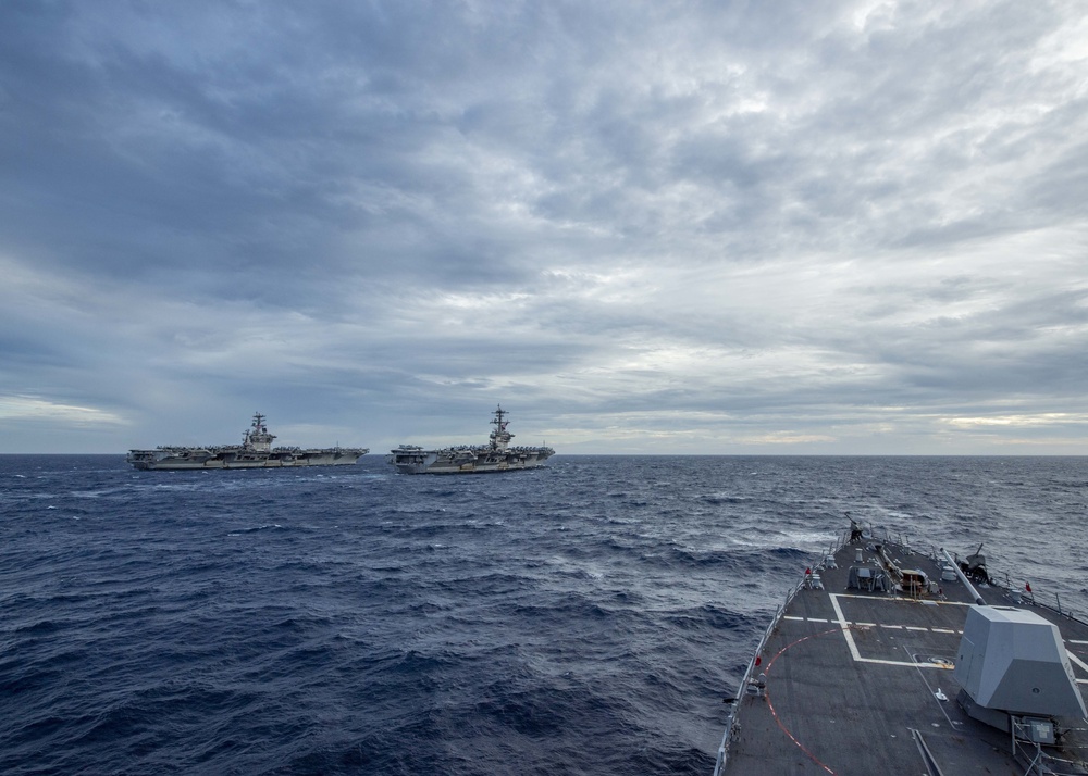 DVIDS - Images - Theodore Roosevelt and Nimitz Carrier Strike Groups ...