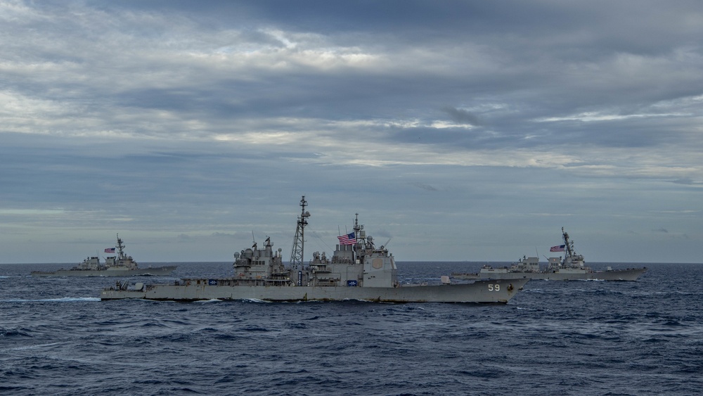 Theodore Roosevelt and Nimitz Carrier Strike Groups conduct dual-carrier operations