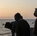 USS America (LHA 6) Sailors participate in gun shoot drill.