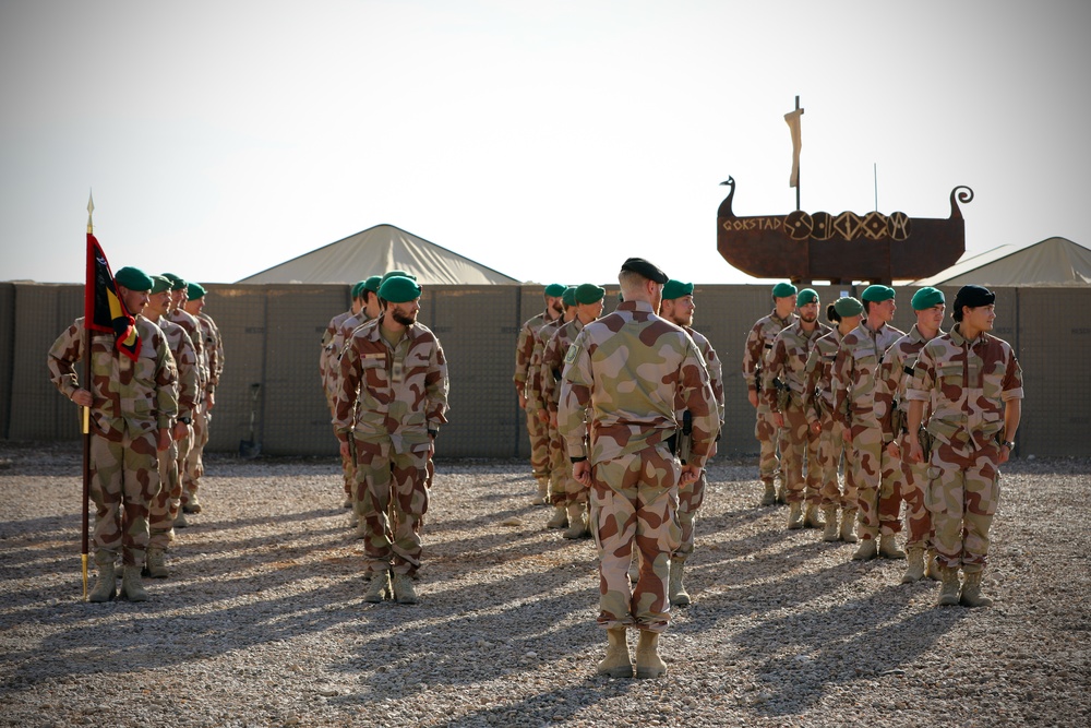 Norwegian Soldiers Conduct Transfer of Authority at AAAB