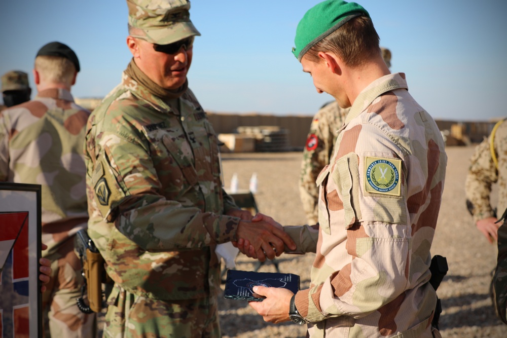 Norwegian Soldiers Conduct Transfer of Authority at AAAB