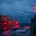 USS BARRY and JMSDF JS TOWADA Night Replenishment at Sea