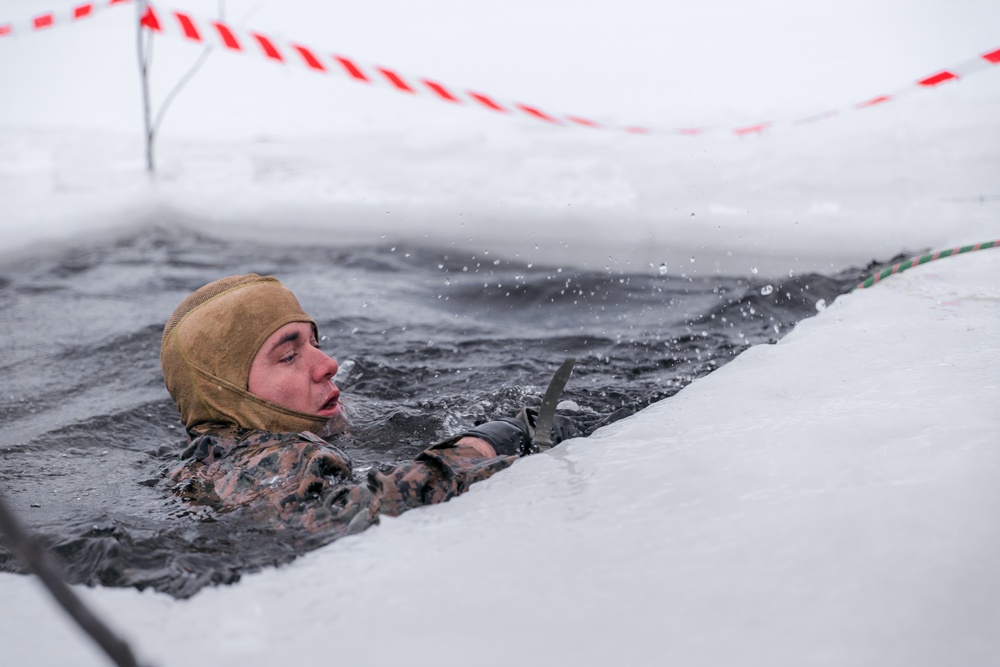 MRF-E Marines plunge into Arctic waters