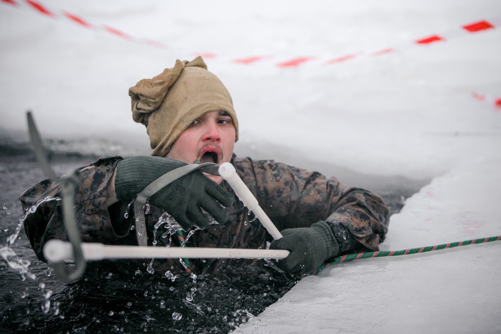 MRF-E Marines plunge into Arctic waters