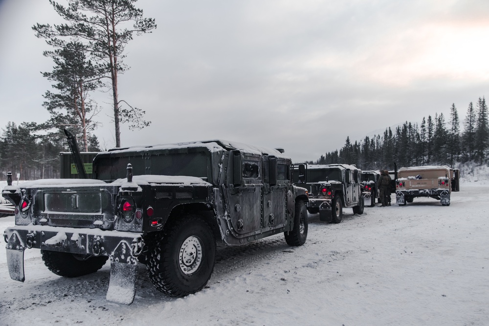 Queue the Music: MRF-E Marines Conduct Tactical Slippery Road Training