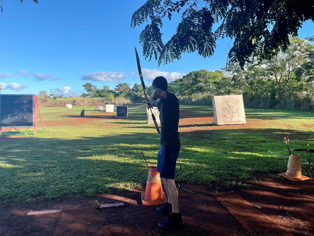 Army Recovery Care Program Soldiers take up ax throwing and archery