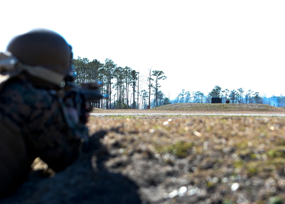 Advance Infantry Training Battalion, School of Infantry-East, Dry and Live Fire Range