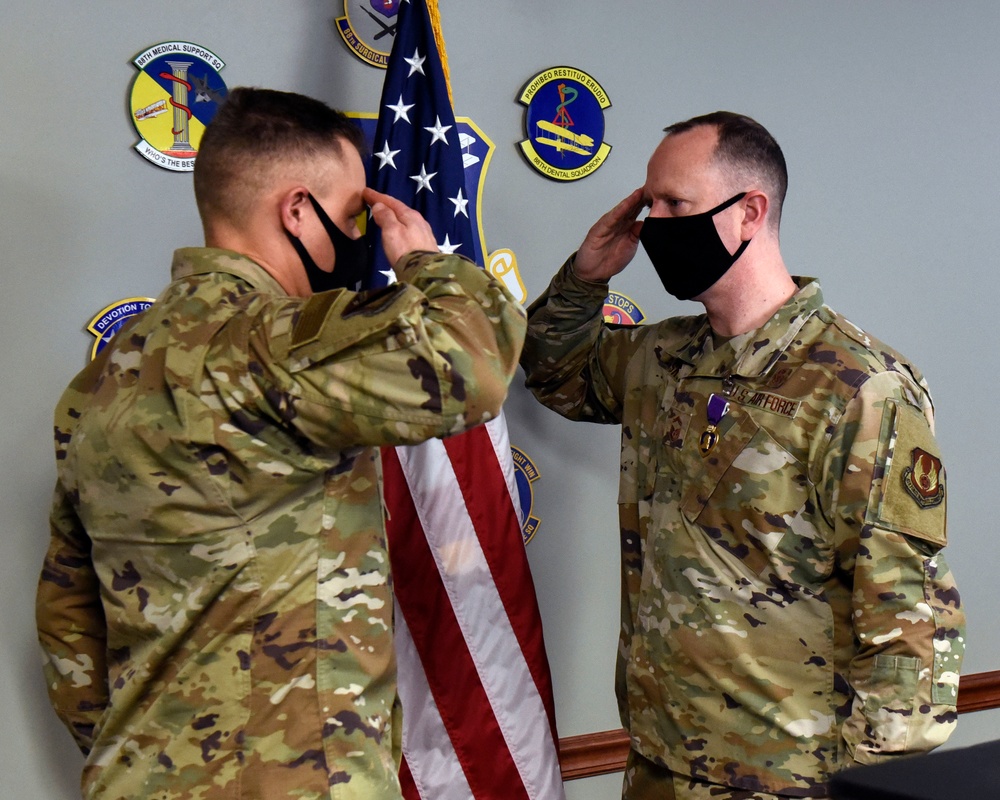 Wright-Patt Senior Master Sergeant receives Purple Heart