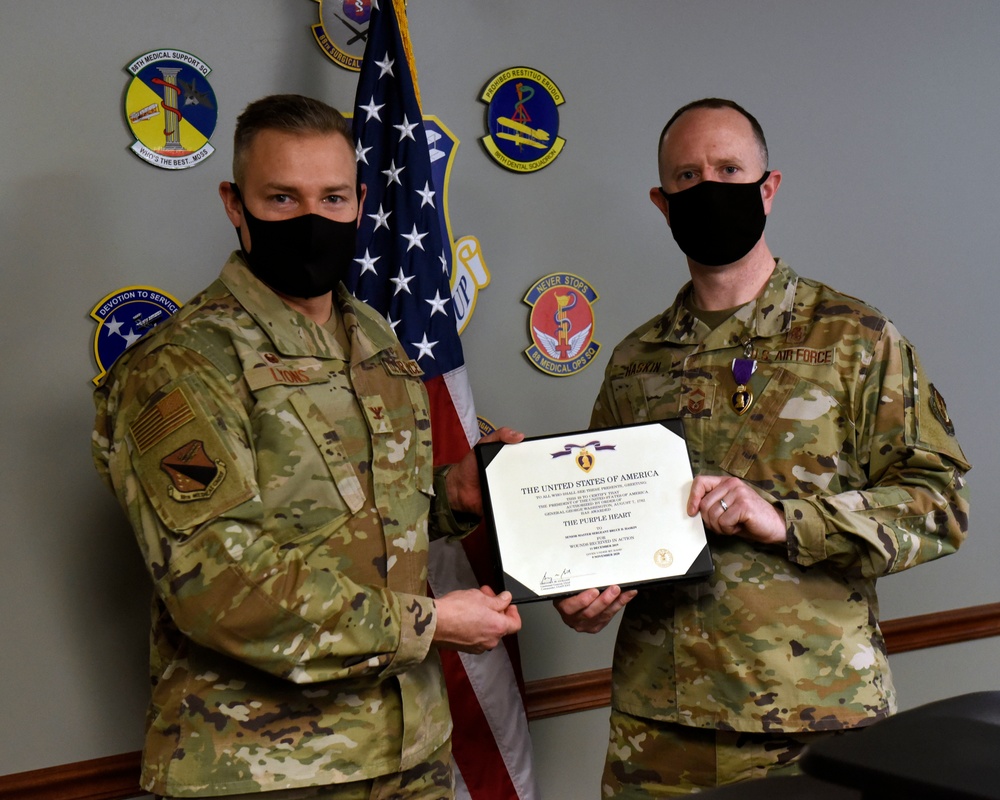 Wright-Patt Senior Master Sergeant receives Purple Heart