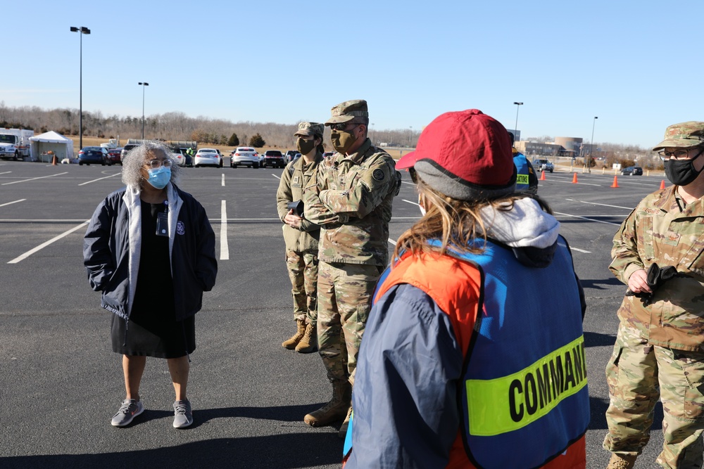 Maryland's TAG visits Charles County mass vaccination drive-thru
