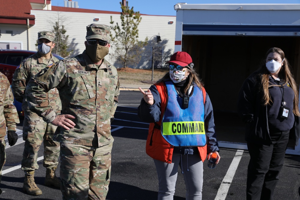 Maryland's TAG visits Charles County mass vaccination drive-thru