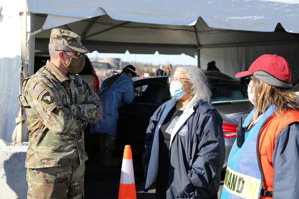 Maryland's TAG visits Charles County mass vaccination drive-thru