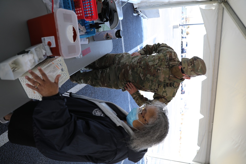 Maryland's TAG visits Charles County mass vaccination drive-thru