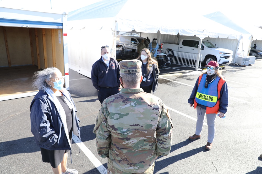 Maryland's TAG visits Charles County mass vaccination drive-thru