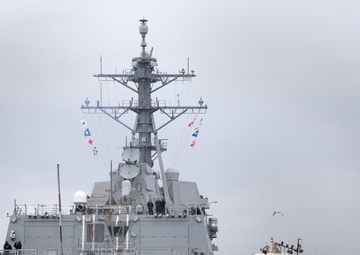 USS Forrest Sherman Departs for Sea Trials