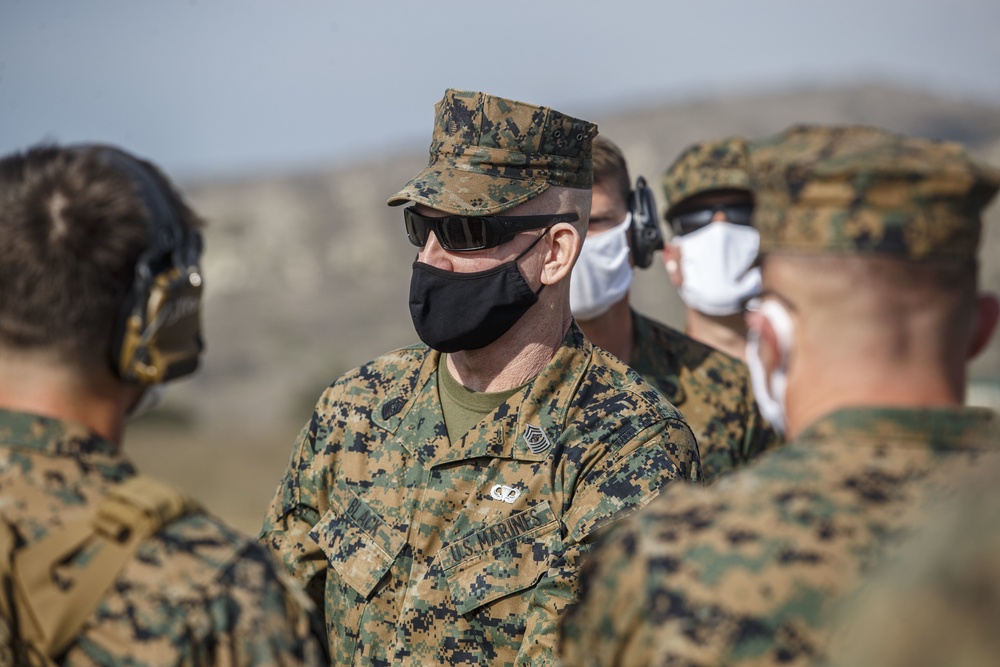 Sgt. Maj. Black visits IMC Marines