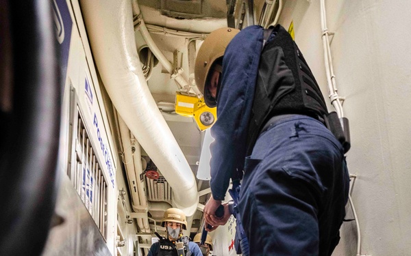 Sailors conduct Active Shooter Training aboard McCain