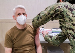 NSA Naples Triad Receives Second Dose of COVID-19 Vaccine [Image 1 of 3]