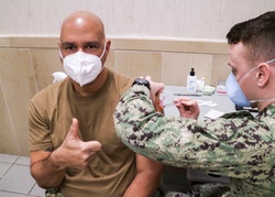 NSA Naples Triad Receives Second Dose of COVID-19 Vaccine [Image 2 of 3]